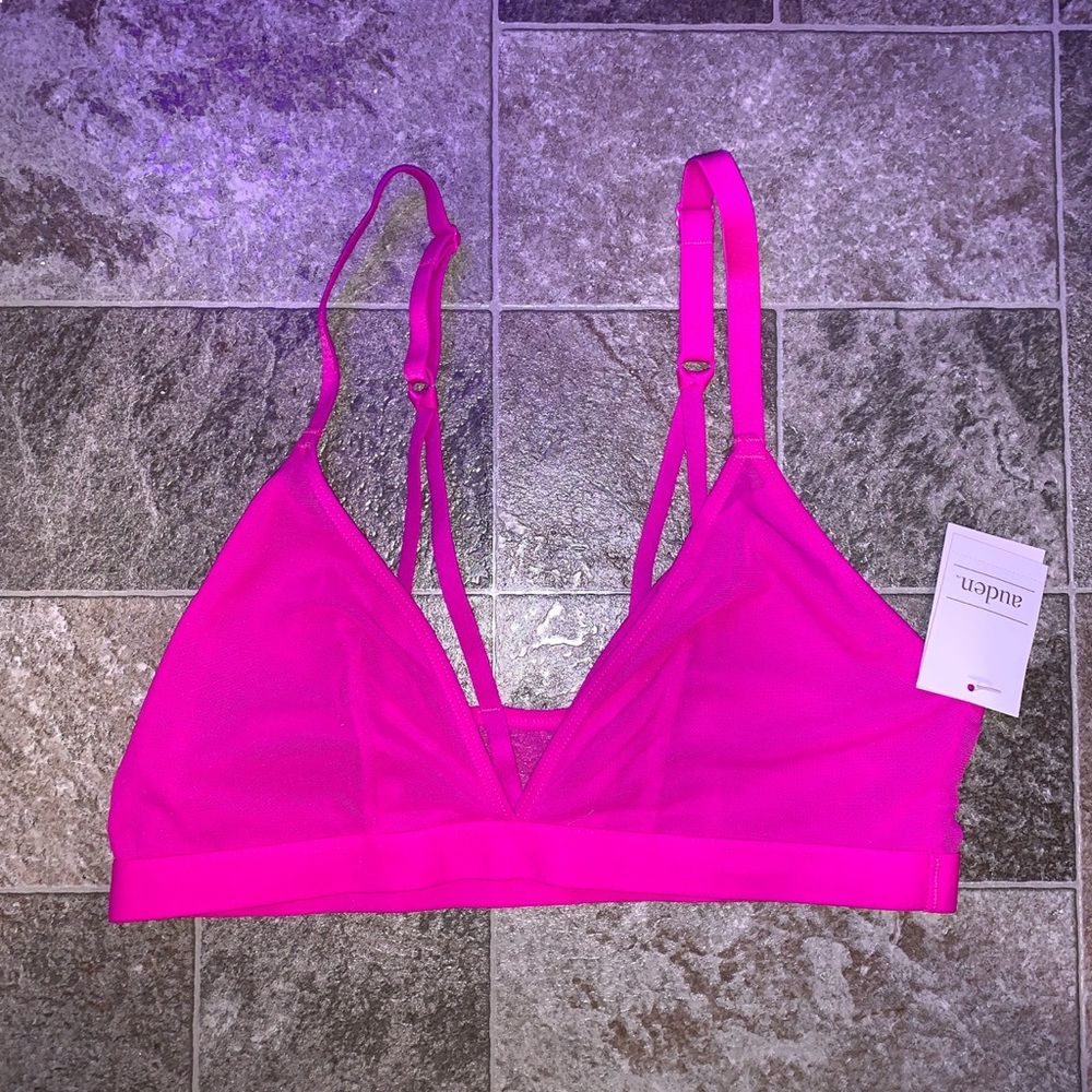 Neon pink bralette